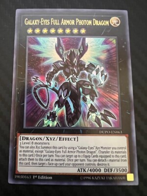 Yugioh Galaxy-Eyes Full Armor Photon Dragon DUPO-EN063 Ultra Rare 1st Ed NM-image