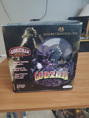 Godzilla Snowglobe Statue Moore Creations 1999 New Open Box-image