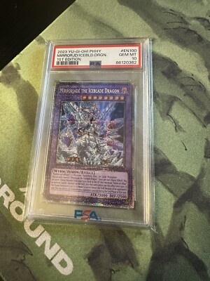 PSA 10 GEM MINT Mirrorjade The Iceblade Dragon Starlight Rare PHHY #EN100-image
