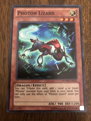 Yu-Gi-Oh! TCG Photon Lizard Number Hunters NUMH-EN023 Super Rare-image