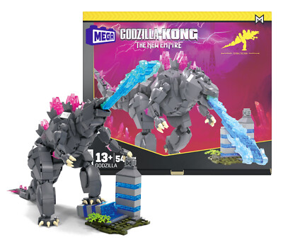 Mega Godzilla x Kong The New Empire Godzilla Building Set 543 Pieces New in Box-image
