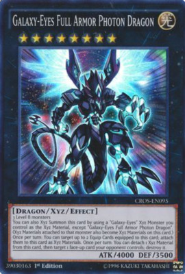 1X NM  Galaxy-Eyes Full Armor Photon Dragon - CROS-EN095 - Super Rare 1st Ed-image