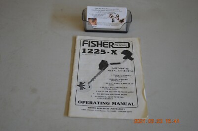 Booklet Fisher 1225X Metal Detector by Fisher Research-image
