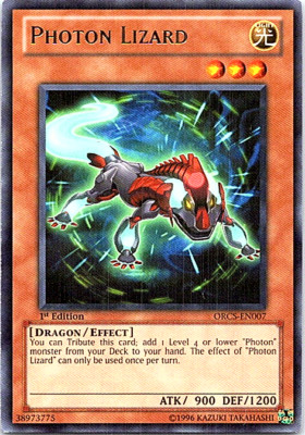 Photon Lizard ORCS-EN007 Yu-Gi-Oh! Card Light Play 1st Edition-image