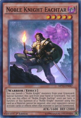 Noble Knight Eachtar (MP15-EN047) - Super Rare - 1st Edition-image