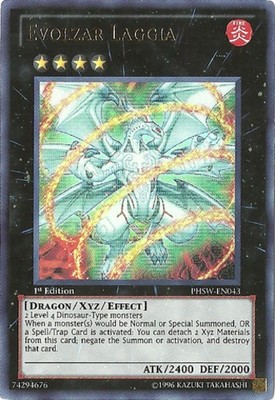 1x (NM) Evolzar Laggia - PHSW-EN043 - Ultra Rare - 1st Edition  YuGiOh-image