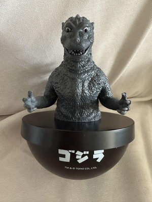Godzilla 1954 No Box Figure, Realistic Head and Bowl Set, Used-image