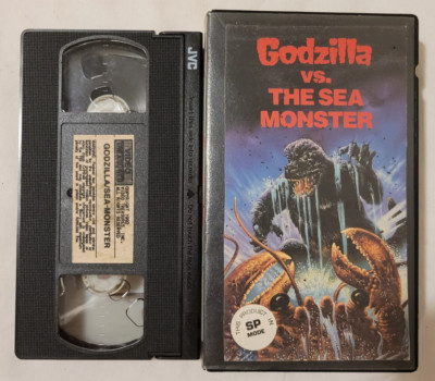 GODZILLA VS. THE SEA MONSTER(VHS-1967)HORROR CLAMSHELL BOX OOP-HTF RARE.-image