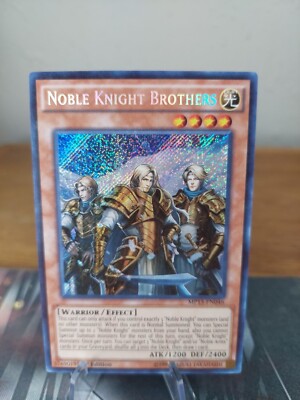 Yugioh Noble Knight Brothers MP15-EN046 Secret Rare 1st Ed LP-image