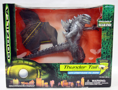 RARE 1998 GODZILLA THUNDER TAIL FIGURE TRENDMASTERS TOHO NEW SEALED MISB !-image