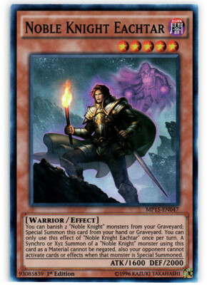 Noble Knight Eachtar - MP15-EN047 - Super Rare - 1st Edition NM YuGiOh!  2015 Me-image