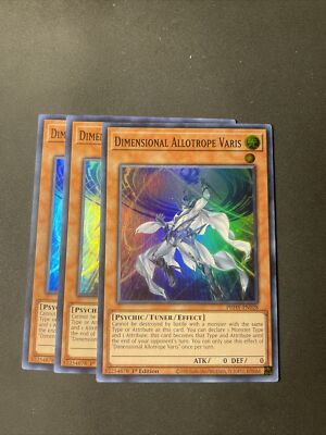 YUGIOH! PHHY-EN028 3x Dimensional Allotrope Varis SUPER 1st ED Yu-Gi-Oh! x3 FAST-image