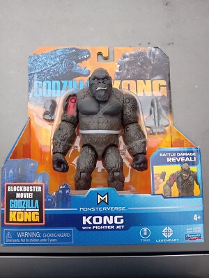 GODZILLA VS KING KONG MONSTERVERSE KONG WITH FIGHTER JET FIGURE-image