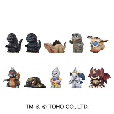 Godzilla Soft Vinyl Puppet Mascot 2 BOX [all 10 sets (Full set)]-image