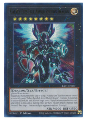 x3 Galaxy-Eyes Full Armor Photon Dragon RA01-EN037 Ultra Rare-image
