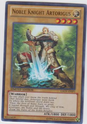 Yugioh! LP Noble Knight Artorigus - GAOV-ENSP1 - Ultra Rare - Limited Edition Li-image