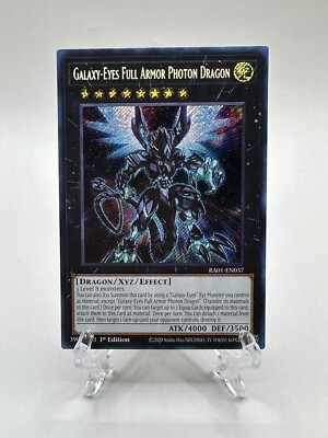 🔥Yugioh TCG-Galaxy-Eyes Full Armor Photon Dragon-RA01-EN037-Secret Rare-M/NM🔥-image