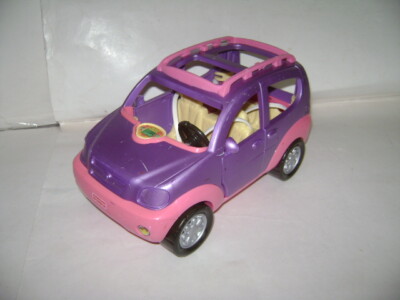 2004 FISHER PRICE Loving Family Purple Pink SUV VAN CAR VEHICLE Sound Music RARE-image