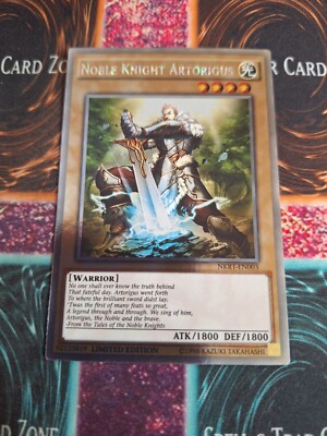 Yu-Gi-Oh! Noble Knight Artorigus NKRT-EN003 Platinum Rare Limited Near Mint-image