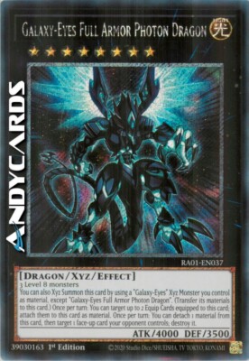 GALAXY-EYES FULL ARMOR PHOTON DRAGON • Secret Platinum RA01 EN037 • 1Ed-image