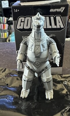 Super7 ReAction Godzilla Blind Box Mecha Godzilla Silver Screen w/ Box-image