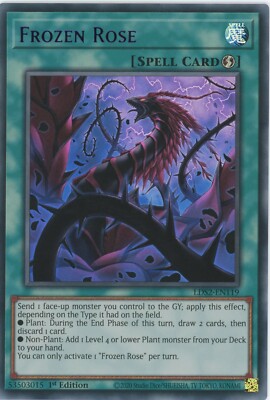 Yugioh Frozen Rose LDS2-EN119 Ultra Rare Purple1st Edition NR Mint-image