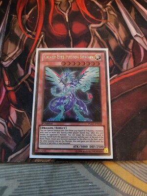 YUGIOH TCG GALAXY-EYES PHOTON DRAGON PGLD-EN038 GOLD 1ST EDITION -image