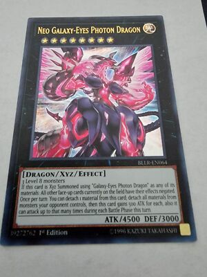 YUGIOH! Neo Galaxy-Eyes Photon Dragon BLLR-EN064 Ultra Rare 1st Edition NM-image
