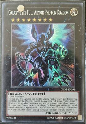 YuGiOh Galaxy-Eyes Full Armor Photon Dragon Super Rare CROS-EN095 1st Ed-image
