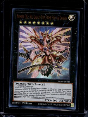 Yugioh Number C62 Neo Galaxy-Eyes Prime Photon Dragon 1st Edition NM PHHY-image