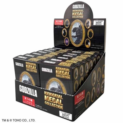 Godzilla Memorial Medal Collection 2025 New 14 Pcs 1 BOX  #14 Types Random-image