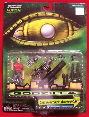 Godzilla 98 Ultra-Attack Animal Mortar Cannon&Grenade Launcher Trendmasters 1998-image