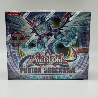 Yugioh Photon Shockwave 1st Edition 24-Count Booster Box TCG CCG Cards-image