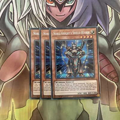 BROL-EN017 x3 Noble Knight's Shield-Bearer Secret RareExcellent Condition Yugioh-image