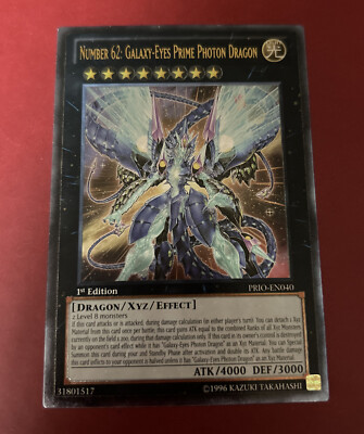 Number 62: Galaxy-Eyes Prime Photon Dragon PRIO-EN040 1st Ed ULTIMATE VLP/NM X1-image