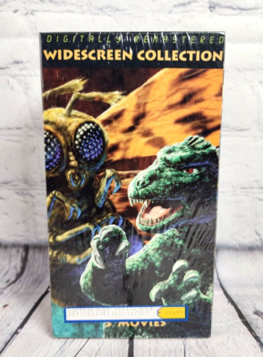Godzilla 3 Movie Box Set VHS Tape Sci-Fi Widescreen Remastered Revenge Mothra-image
