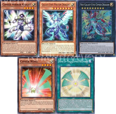 Yugioh Galaxy Cipher 2020 Deck - Photon Dragon - Neo Cipher - 45 Cards NM-image