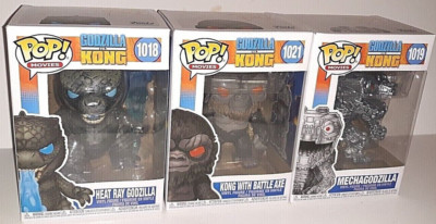 Funko Pop Godzilla VS King Kong Lot  & Mechagodzilla 1021 1019 1018-image