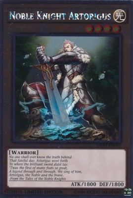 Noble Knight Artorigus (NKRT-EN003) - Platinum Rare - Near Mint-image