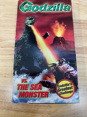 Godzilla VS The Sea Monster VHS Tape In Original Box 1998 Goodtimes Home Video-image