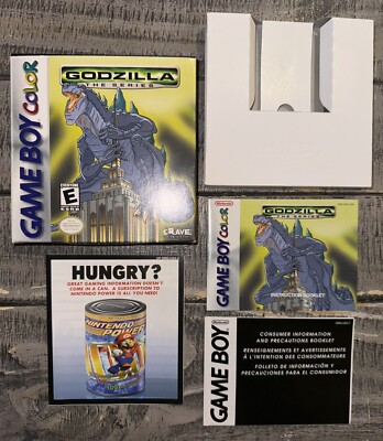 Godzilla The Series - Game Boy Color - GBC Authentic BOX ONLY and Inserts-image