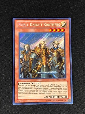 YUGIOH NOBLE KNIGHT BROTHERS PRIO-EN081 SECRET-image