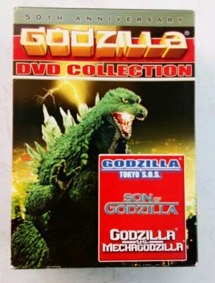 Godzilla 50th Anniversary Collection (DVD, 2000 3-Disc) Box Set Toyko SOS.-image