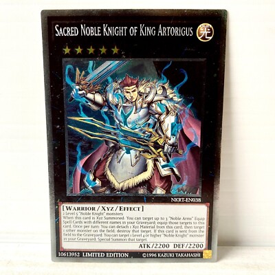 Sacred Noble Knight of King Artorigus NKRT-EN038 - Limited Ed - Yu-Gi-Oh! TCG-image
