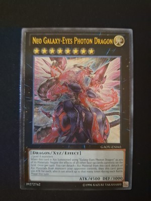 Neo Galaxy-Eyes Photon Dragon - GAOV-EN041 - Ultimate Rare - Near Mint -image