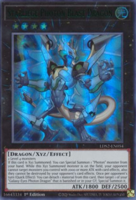 1X NM  Starliege Photon Blast Dragon (Green) - LDS2-EN054 - Ultra Rare 1st Ed-image