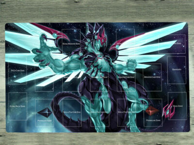 YGOmat Playmat Galaxy Eyes Photon Dragon YGOmat Card Game Mat TCG CCG Free Bag-image