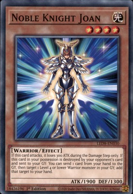1st Ed Noble Knight Joan LED8-EN030 Yugioh-image