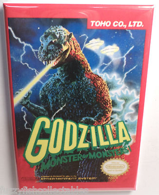 Godzilla Monsters Nintendo NES Vintage Game Box  2