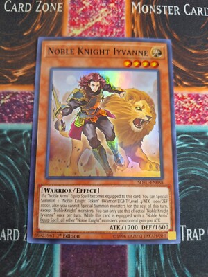 Yu-Gi-Oh! Noble Knight Iyvanne SOFU-EN088 Super Rare 1st Edition Near Mint-image